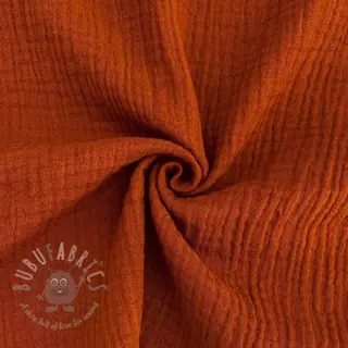 Dubbelgasväv/muslin rust ORGANIC
