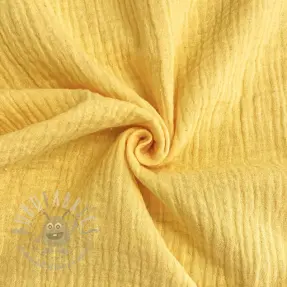 Dubbelgasväv/muslin soft yellow ORGANIC