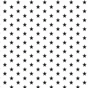 Bavlnená látka Petit stars white/black