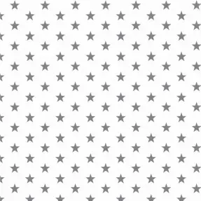 Bavlnená látka Petit stars white/grey