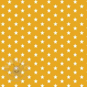 Bomullstyg Petit stars yellow