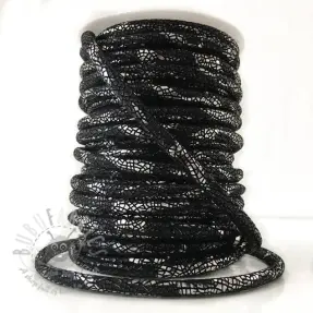Mockasnöre Glitter black