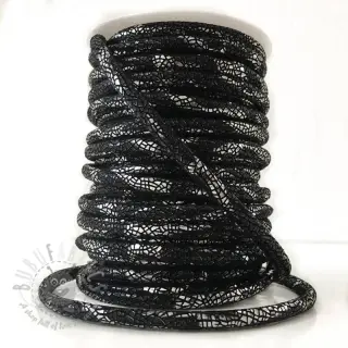 Mockasnöre Glitter black