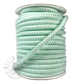 Polyestersnöre flätad ZIG ZAG light mint