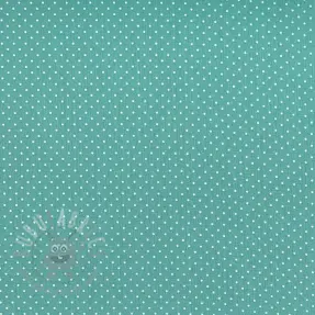 Bomullstyg Petit dots fresh sage