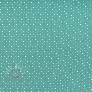 Bomullstyg Petit dots fresh sage