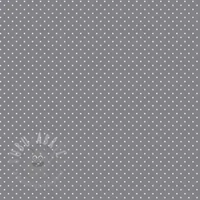 Bomullstyg Petit dots grey