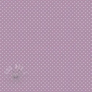 Bomullstyg Petit dots lilac