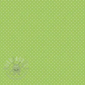 Bomullstyg Petit dots lime