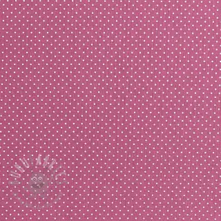 Bomullstyg Petit dots mauve