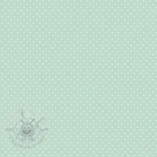 Bomullstyg Petit dots mint