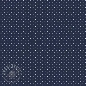 Bomullstyg Petit dots navy