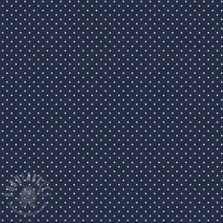 Bomullstyg Petit dots navy