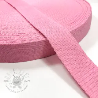 Gjordband bomull 4 cm pink