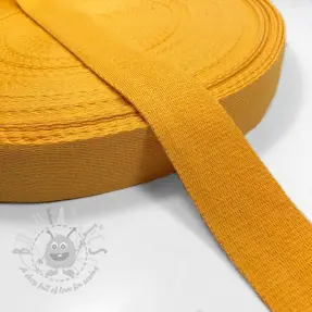 Gjordband bomull 4 cm yellow