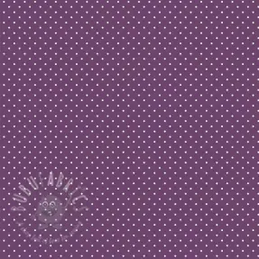 Bomullstyg Petit dots purple