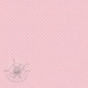 Bomullstyg Petit dots rose