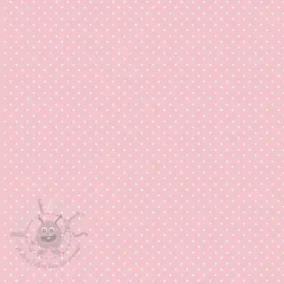 Bomullstyg Petit dots rose
