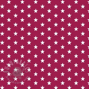 Bomullstyg Petit stars cerise