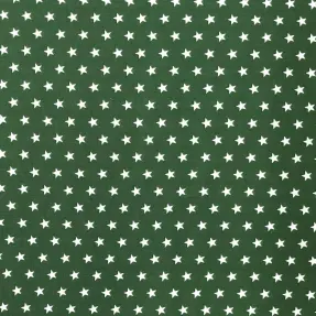 Bavlnená látka Petit stars dark green