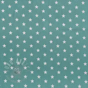 Bomullstyg Petit stars fresh sage