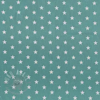 Bomullstyg Petit stars fresh sage