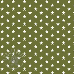 Bomullstyg Petit stars green