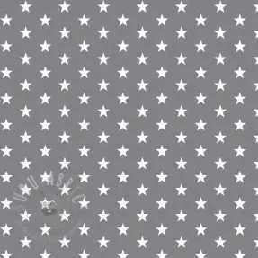Bomullstyg Petit stars grey