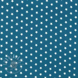 Bomullstyg Petit stars indigo