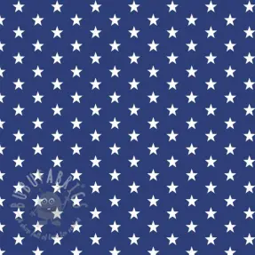 Bomullstyg Petit stars cobalt