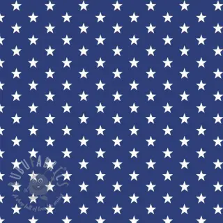 Bomullstyg Petit stars cobalt