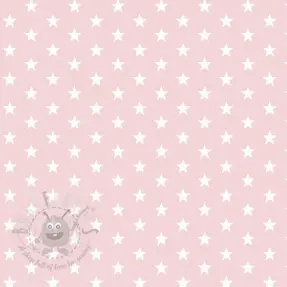 Bomullstyg Petit stars light rose