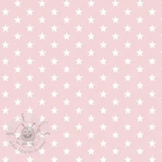 Bomullstyg Petit stars light rose