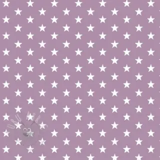 Bomullstyg Petit stars lilac