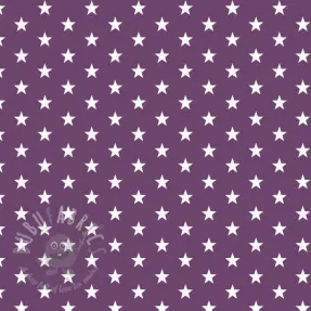 Bomullstyg Petit stars purple
