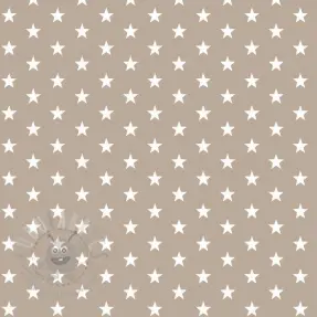 Bomullstyg Petit stars sand