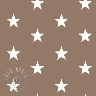 Bomullstyg Stars taupe