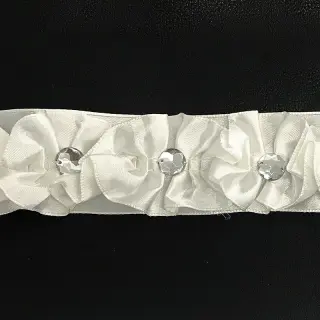 Saténová stuha Crystal cream