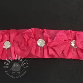 Satinband Crystal fuchsia
