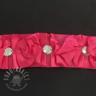 Satinband Crystal fuchsia