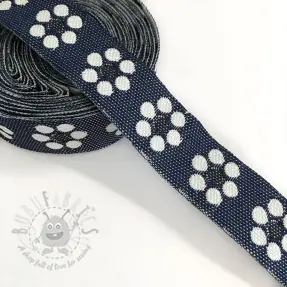 Band Jeans flowers dark blue