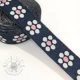 Band Jeans flowers light pink