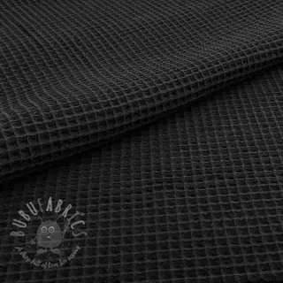 Bomull med vaffelbindning black