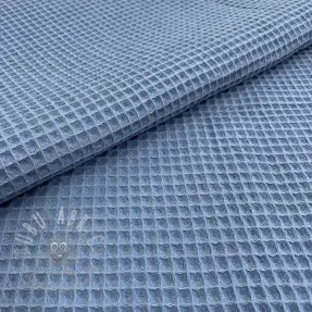 Bomull med vaffelbindning blue