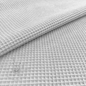Bomull med vaffelbindning light grey