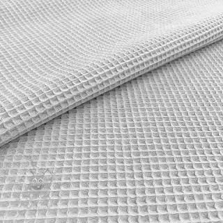 Bomull med vaffelbindning light grey