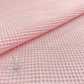 Bomull med vaffelbindning light rose