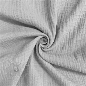 Dubbelgasväv/muslin light grey