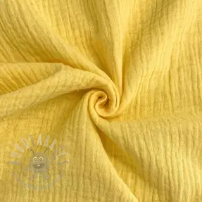 Dubbelgasväv/muslin soft yellow