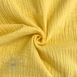 Dubbelgasväv/muslin soft yellow